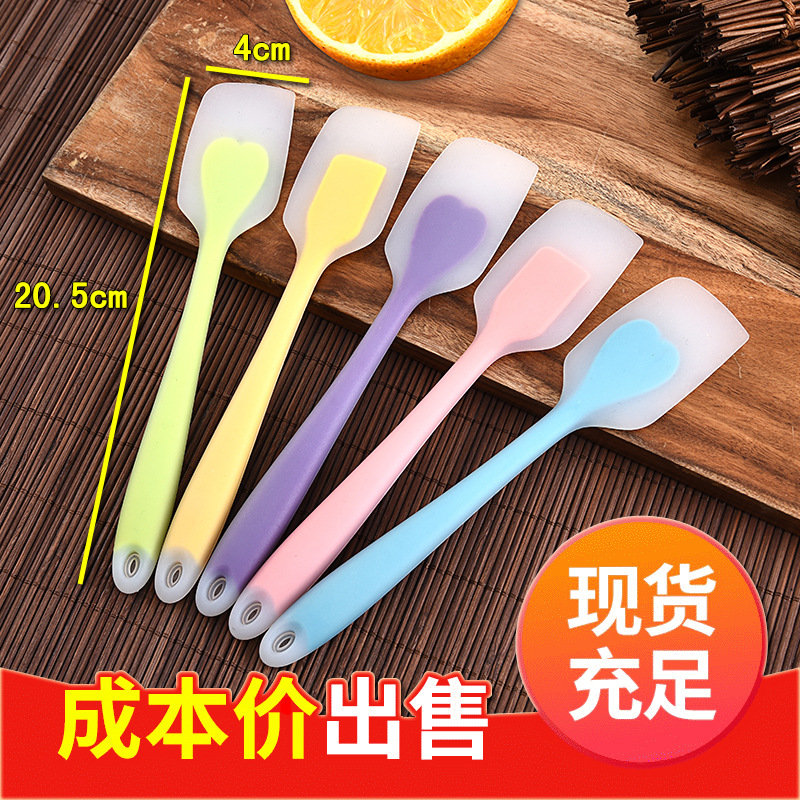 FDA Yarı Saydam Büyük Kazıyıcı Entegre Silikon Kazıyıcı Yüksek Sıcaklığa Dayanıklı Kek Spatula Mutfak Pişirme Aracı - 4