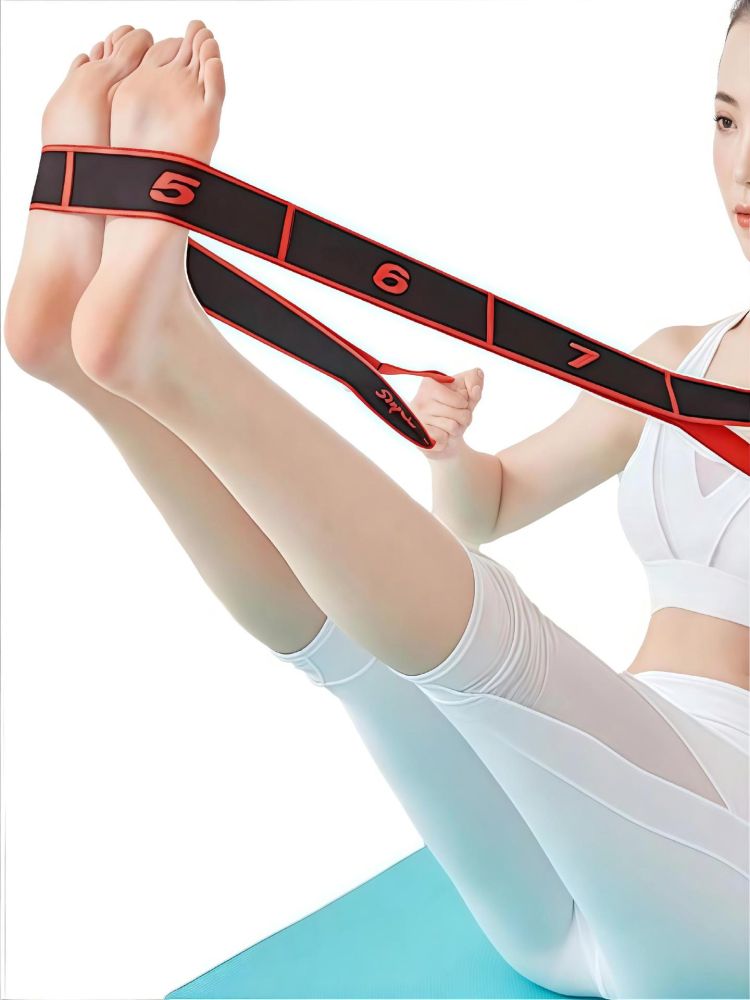 Digitale Widerstandsbänder Fitnessbänder Elastische Bänder für Anfänger und Fortgeschrittene Yoga Dehnung Fitness Krafttraining Rehabilitation Training Stretching für Männer und Frauen - 6