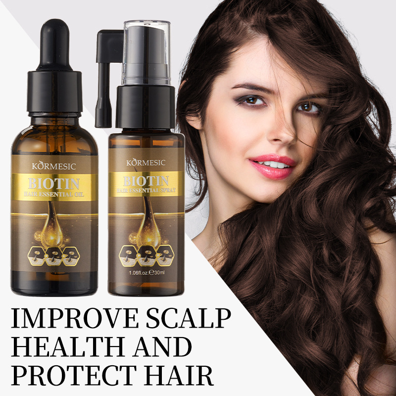 KORMESIC  ​Hair Restorer全英文发根柔顺防掉生物素密发喷雾