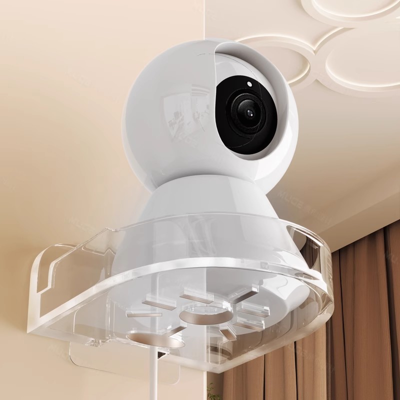Camera mounting bracket, adhesive, universal, indoor and outdoor