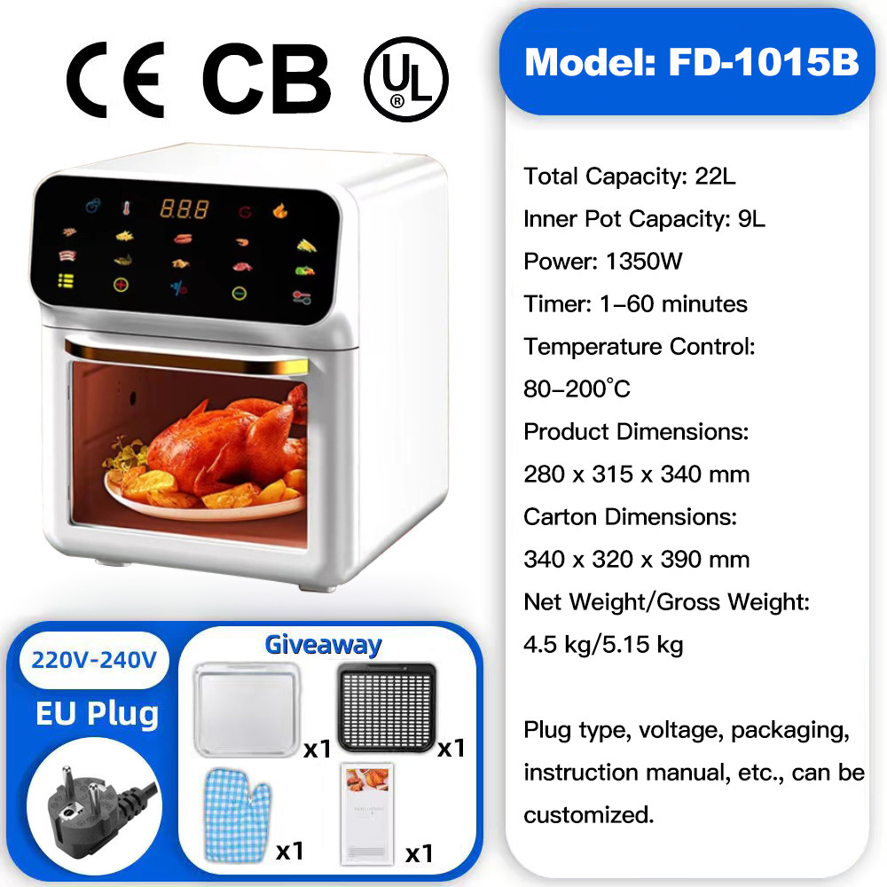 BE visual air fryer household multifunctional smart french fry machine fully automatic electric fryer voice-controlled air fryer - 10