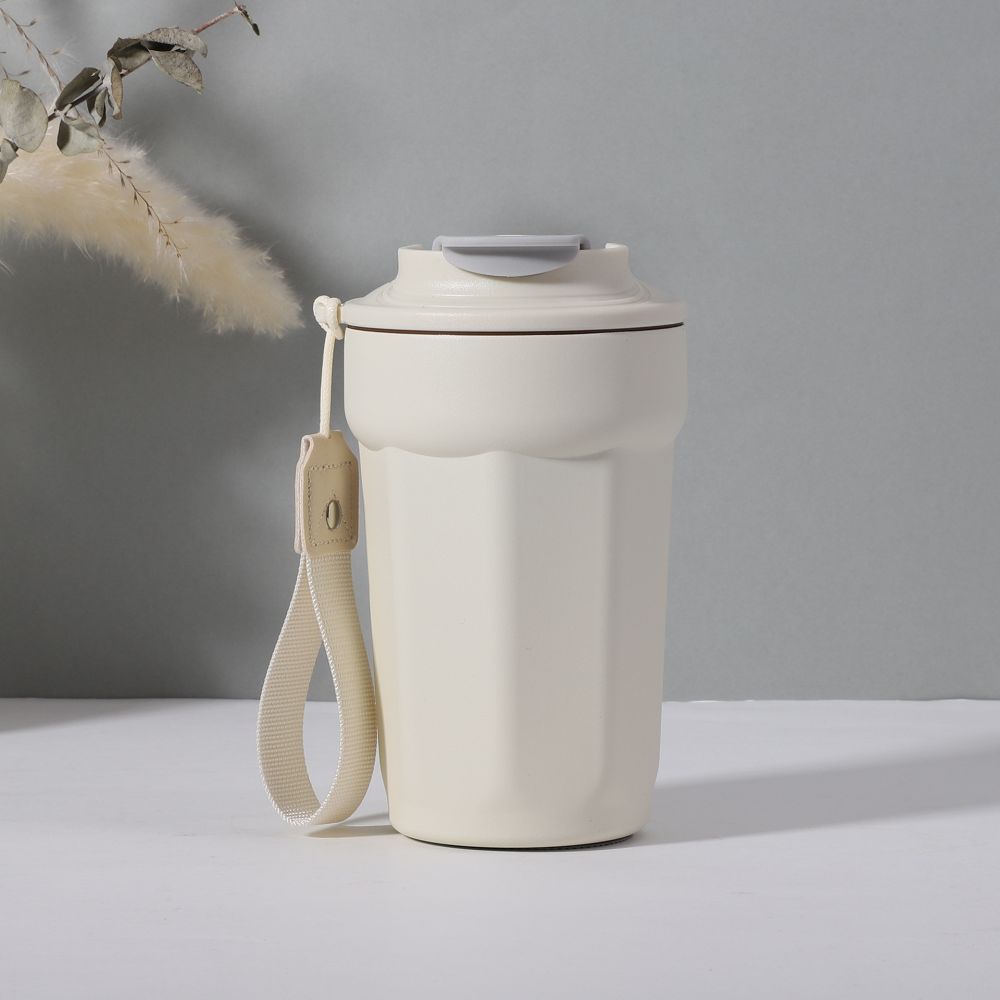 Intelligente Thermoskanne aus 304er Edelstahl mit Temperaturanzeige, elegante tragbare Kaffeetasse für Männer und Frauen, schlichte Ausführung, personalisierbar. - 9