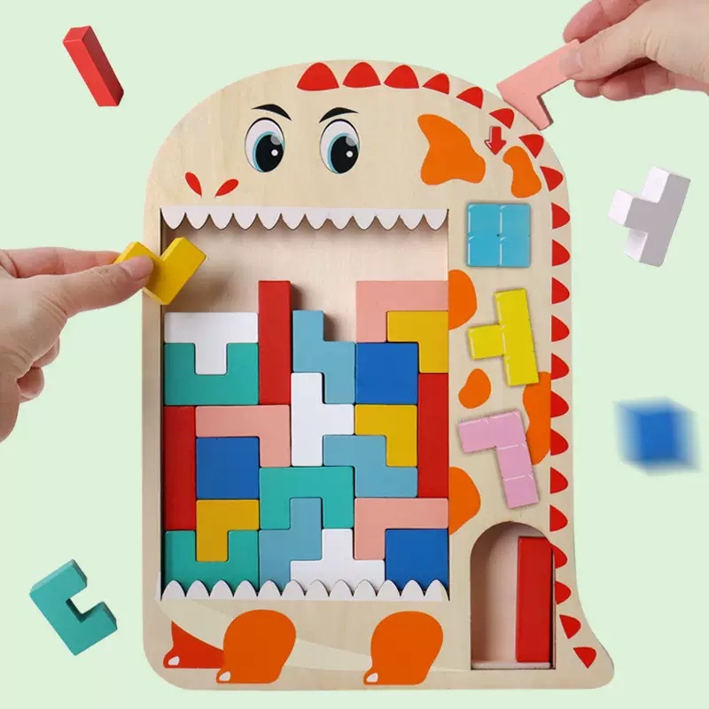 Tetris Holz-3D-Puzzle 3-6 Jahre