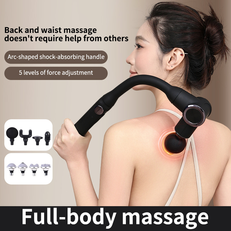 Katlanabilir fasya tabancası, long handle, kas masaj, akıllı