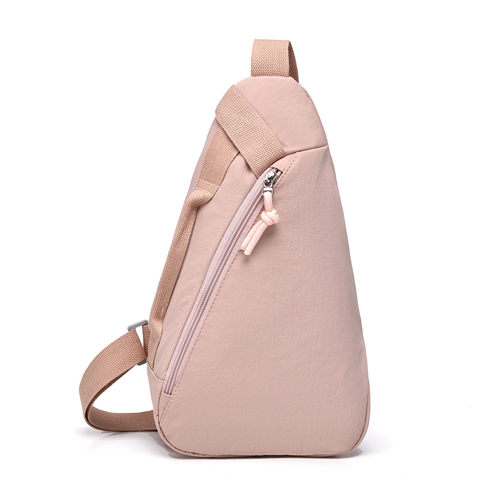 Chest bag, shoulder bag, shopping, travel, cycling, sports, solid color crossbody phone bag for women, daily use small bag, niche design. - 6