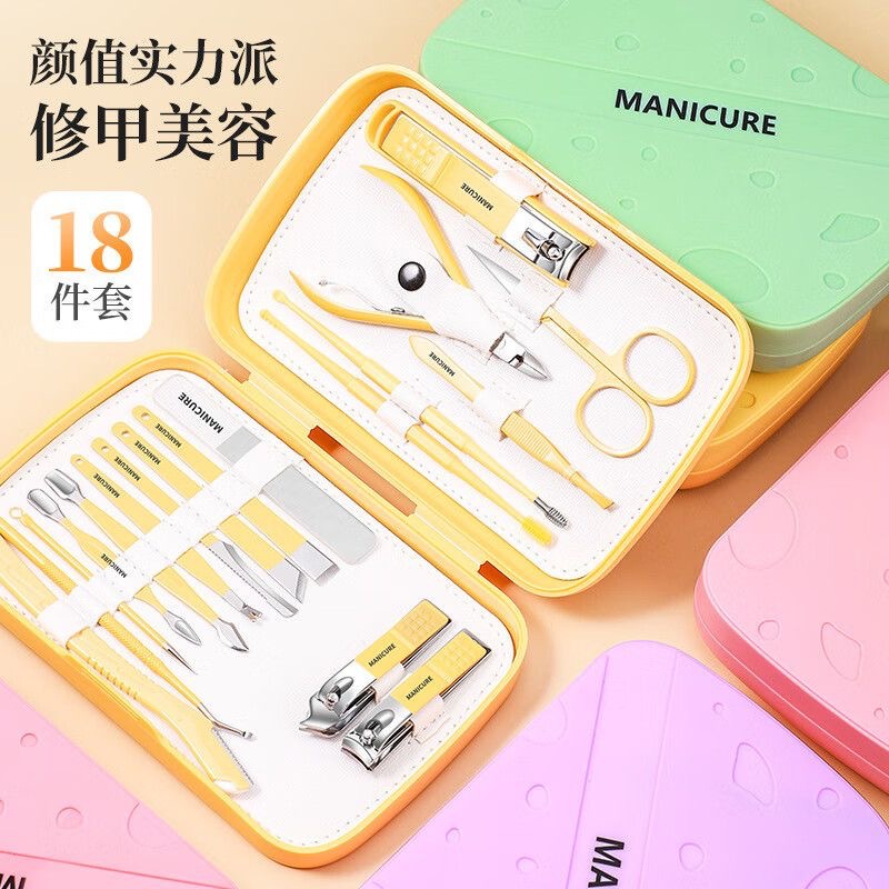 German nail care set, slant cut, professional, boxed