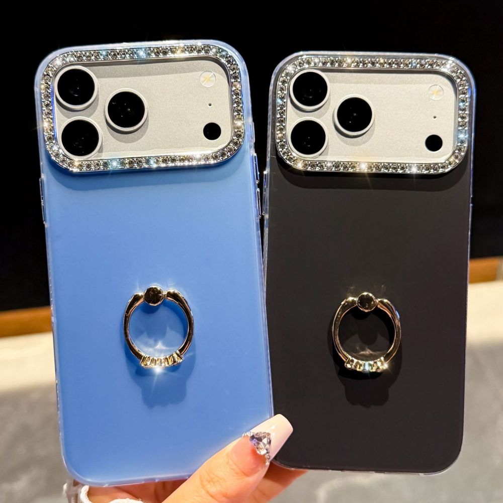 多巴胺指环支架手机壳适用苹果18潮流iPhone17Promax星钻软壳跨境