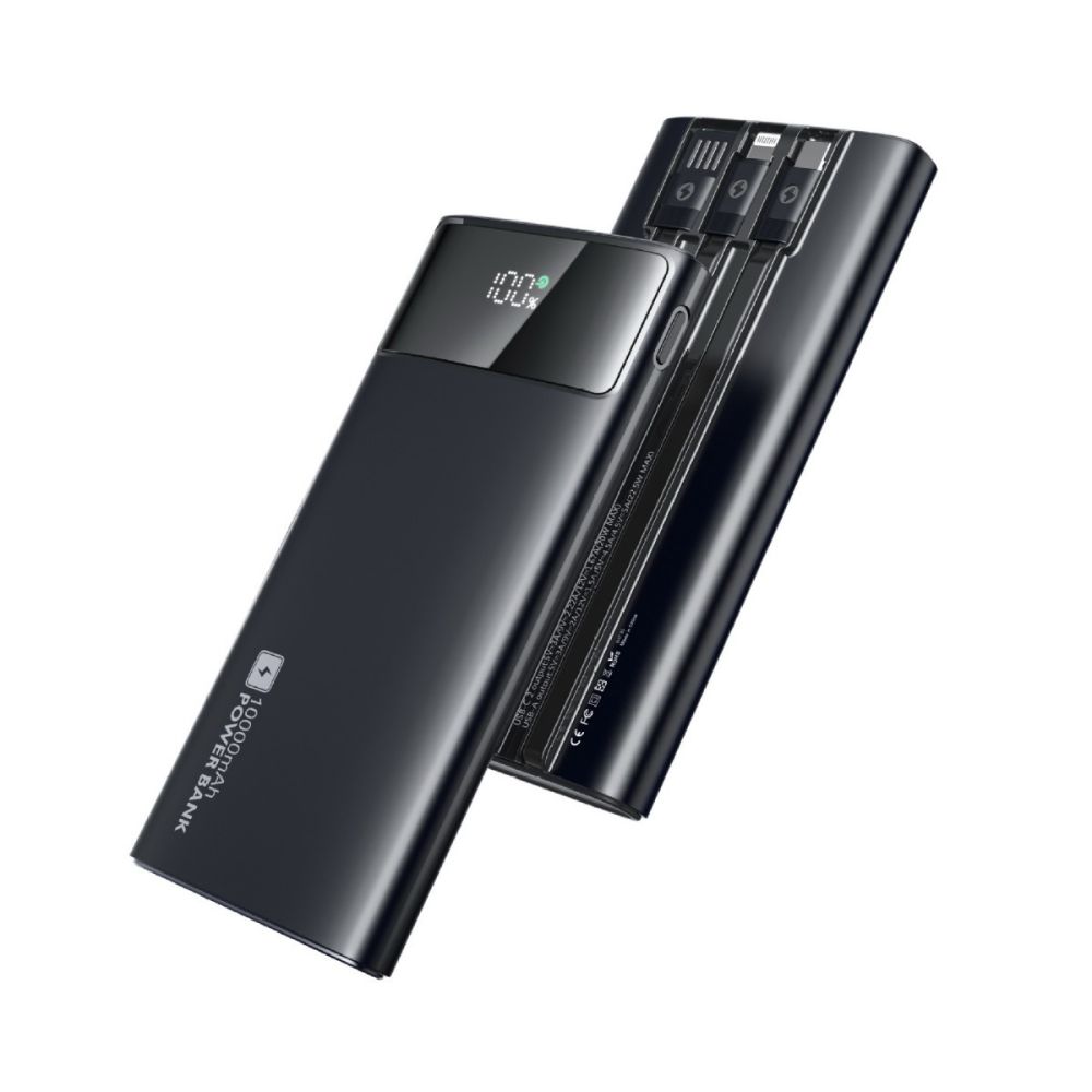 Cross-border Built-in Cable Power Bank PD22.5W Super Fast Charging Digital Display Mobile Power Source Gift Customizable Power Bank