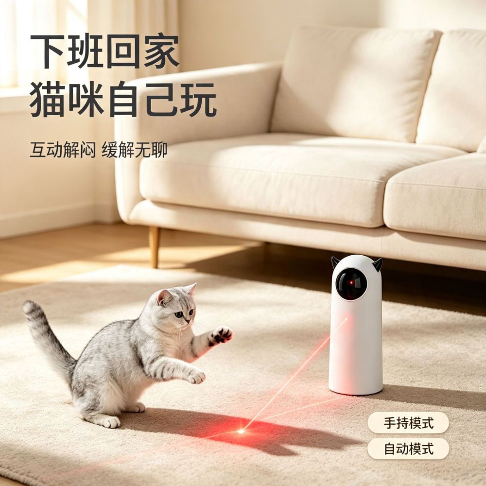 Smart Automatic Cat and Dog Toy with Infrared Laser