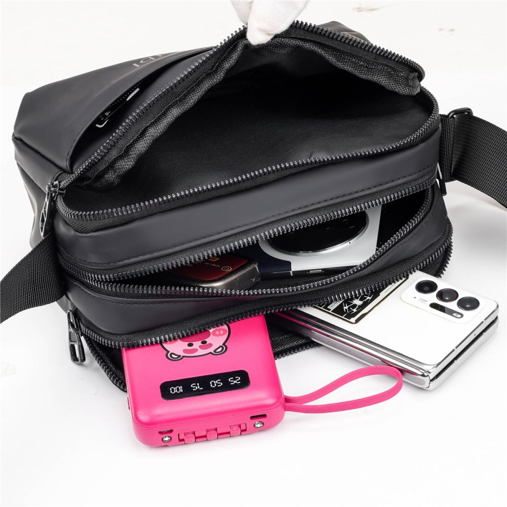Grenzüberschreitende Herren-Schultertasche Crossbody-Tasche modische bequeme Trägertasche kleine Tasche 2025 neue Herren-kleine Schultertasche Großhandel - 5