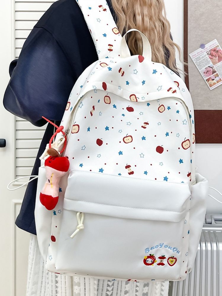 Large-Capacity Printed School Backpack for Primary and Middle School Students, Wear-Resist