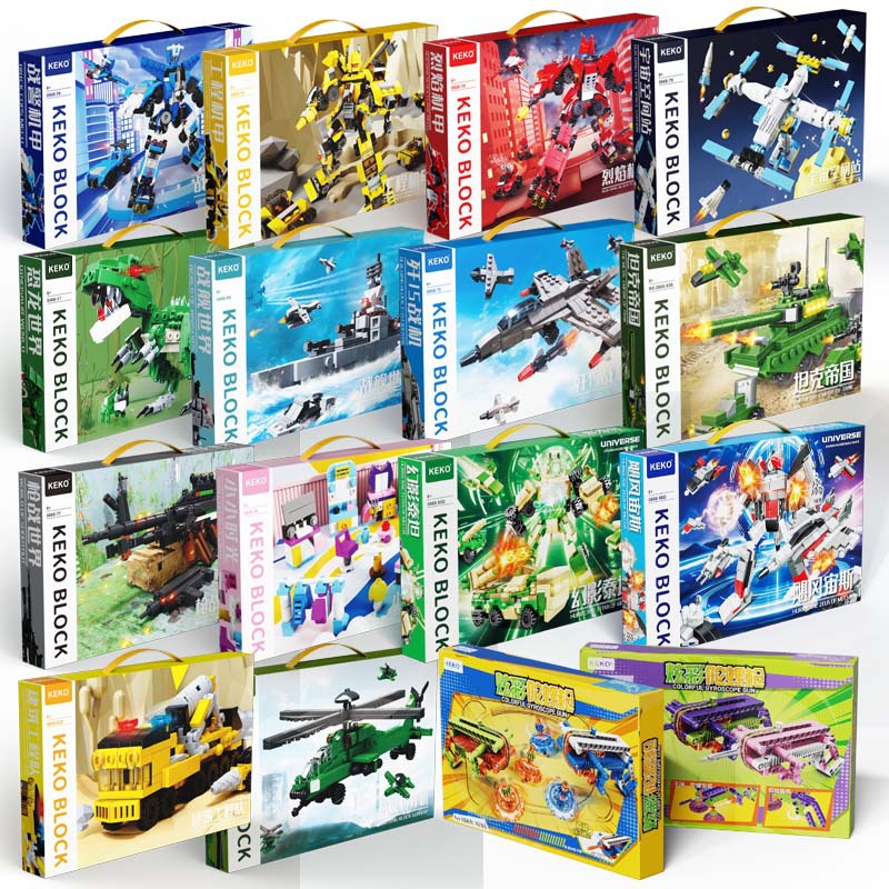 Small Particle Educational Building Blocks, Assorted Gift Box Set