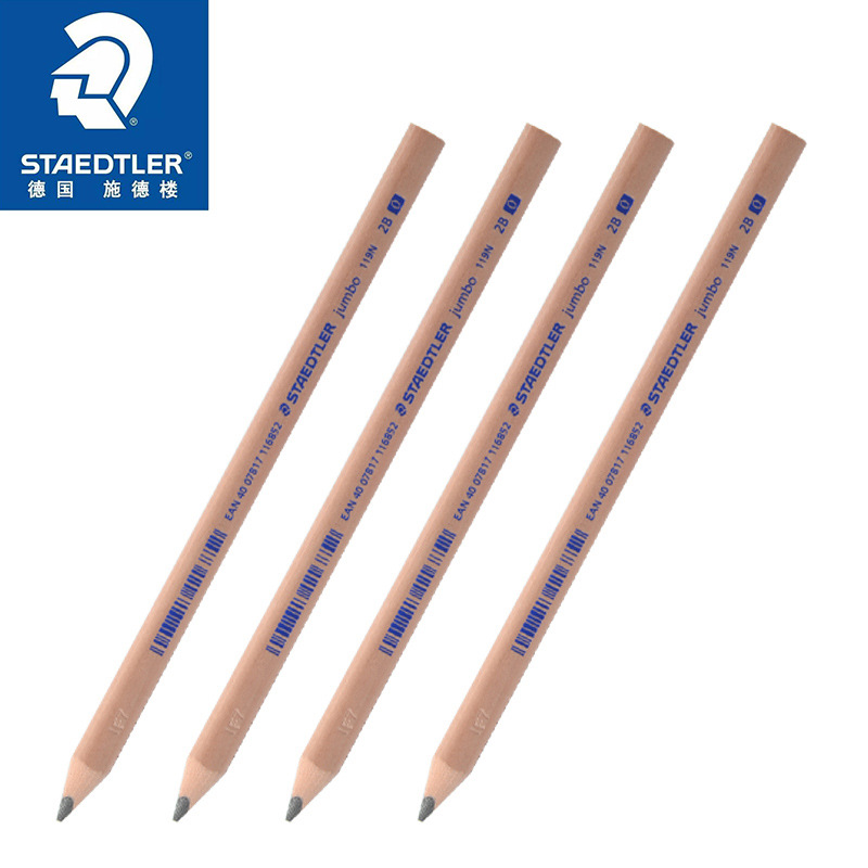 STAEDTLER 119N-HB 2B Triangular Thick Wooden Graphite Pencil
