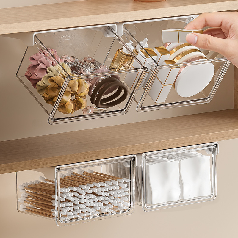 Schublade unter Spiegelschrank, transparenter Kosmetik-Organizer - 1