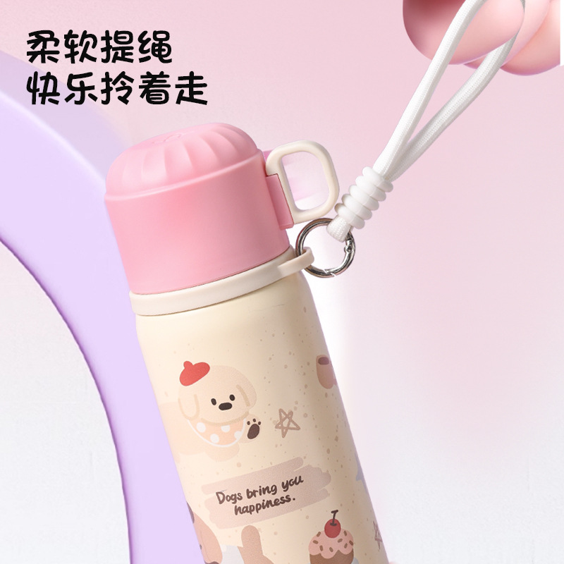 Boys and Girls High-Capacity Thermos Cup Water Bottle 316 Stainless Steel Portable Straw Water Bottle Child Water Bottle Home Wholesale - 4