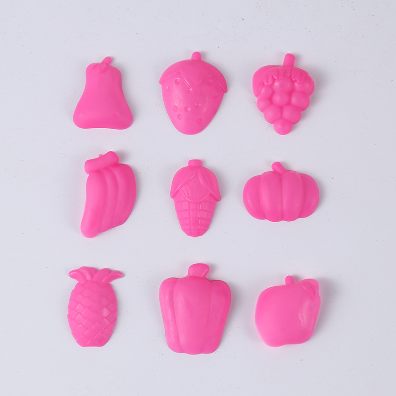 Modelling Clay Set, Fruit Molds, 9 Pieces, for Children