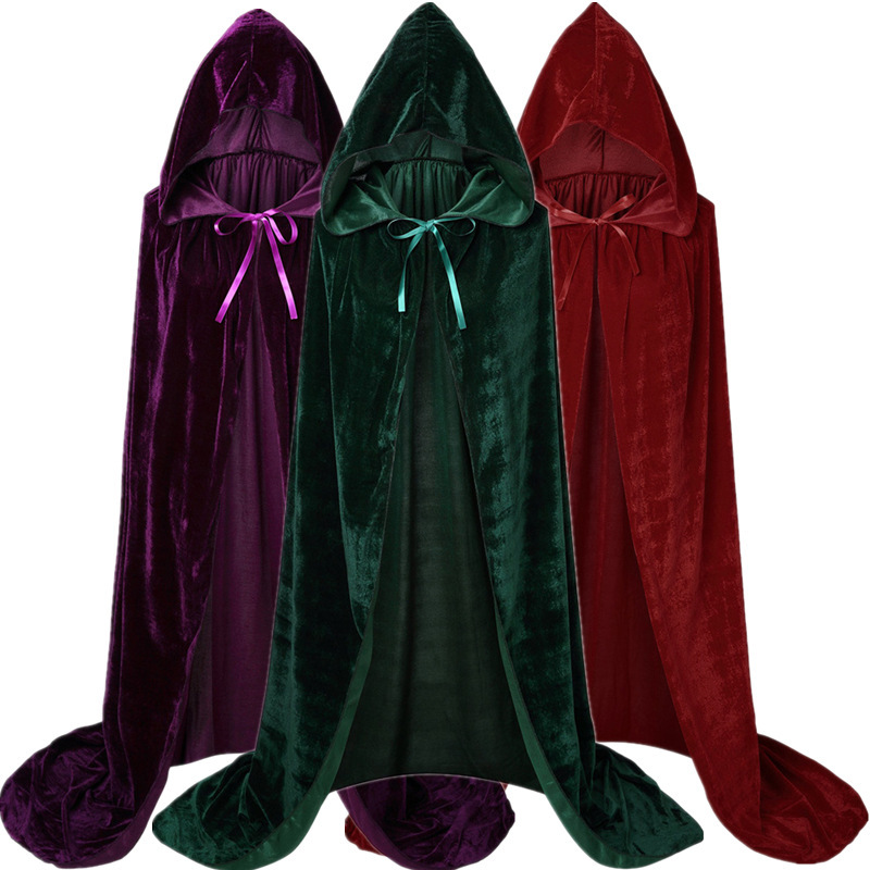 Halloween Hooded Cape, Cosplay and Stage Costume - 1
