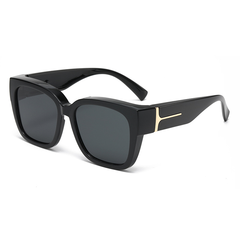 T-förmige neue europäische und amerikanische Cross-Border-Sonnenbrille, passend über Brillen, polarisierte Sonnenbrille, Herren- und Damenbrillen, Amazon - 7