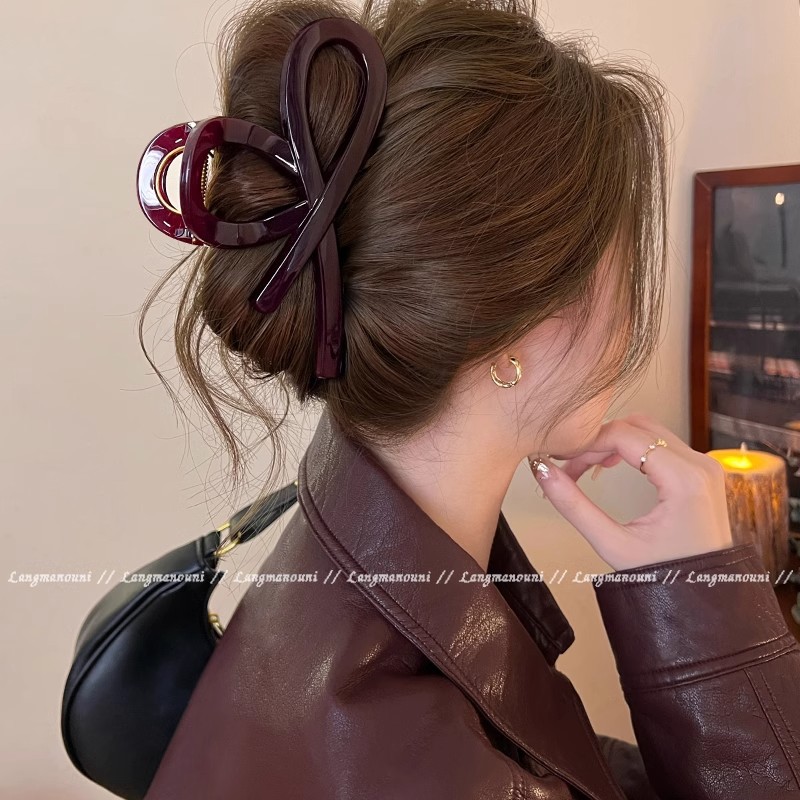 PC-Material Haargreifer Große Größe für volles Haar Haarspange Damen Hinterkopf Hai-Clip Neues Modell Hochwertiges Haarzubehör - 4