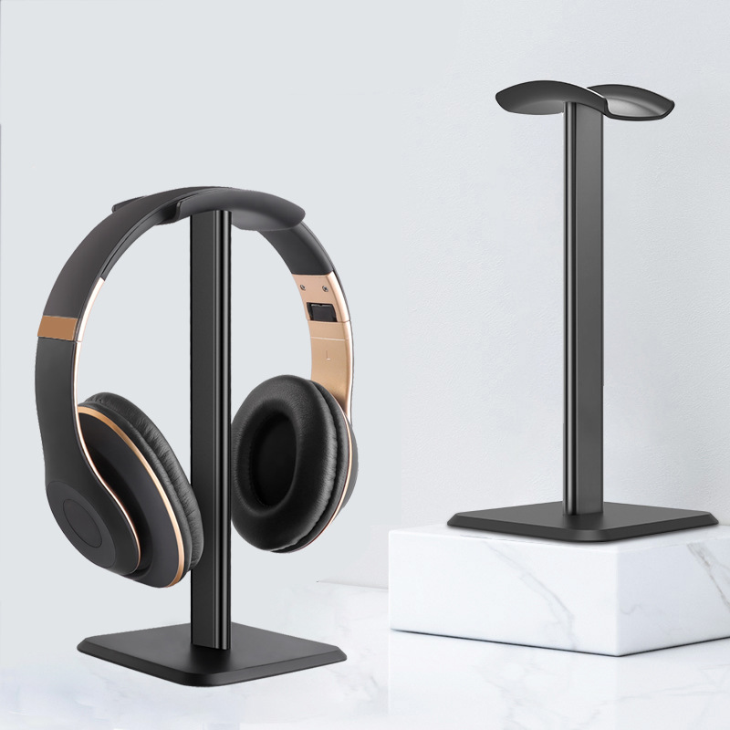 Desk-Mounted Headphone Stand with Hanger Bracket