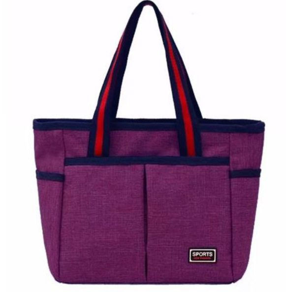 Neue Segeltuch-Handtasche Windelbörse mittelalter Einkaufstasche Multi-Layer-Tragetasche große Kapazität bequeme Damentasche - 12