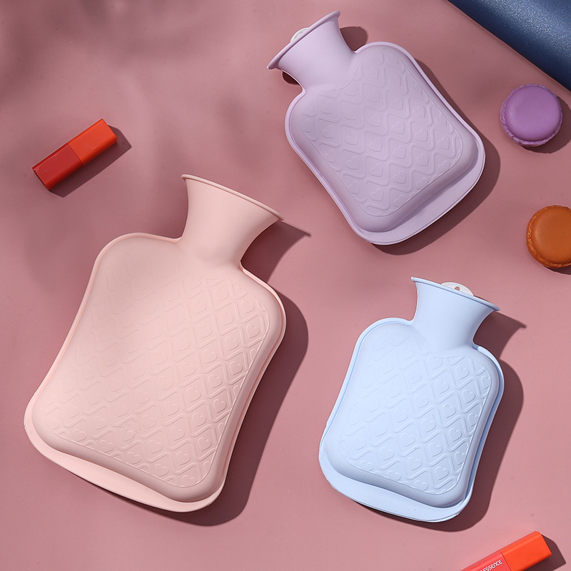 Silikon sıcak su torbası, büyük hacim, macaron renkler