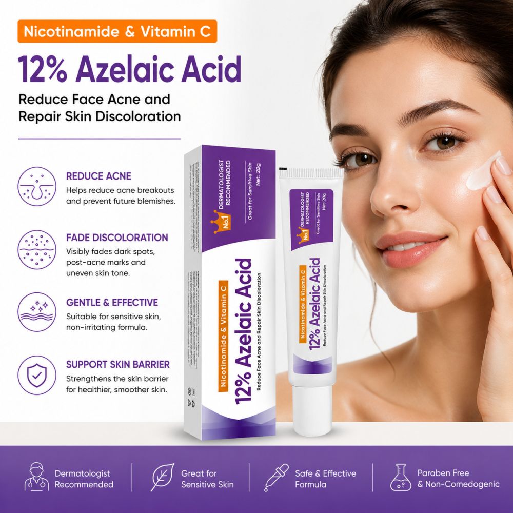 Azelaic acid 12% niacinamide acne scar remover and ointment