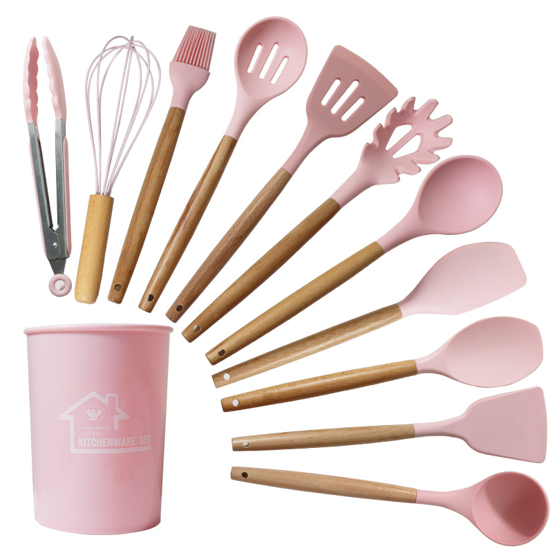 Silikon-Spachtel und Löffel 12-teiliges Set Lebensmittelqualität Silikon-Spachtel antihaftbeschichteter Silikon-Spachtel Silikon-Küchenutensilien im Großhandel - 13