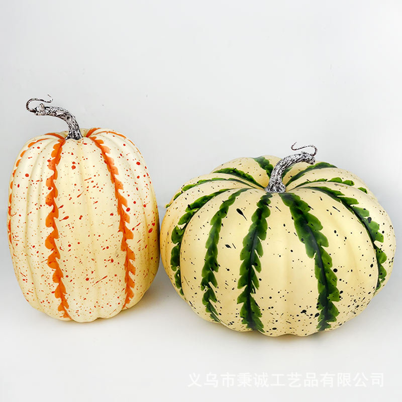 Simulated Decorative Pumpkin for Halloween Photography Scenes - 1