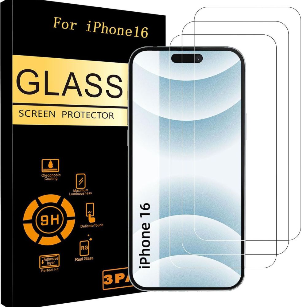 Tempered Glass Screen Protector for iPhone 18 Pro, Apple 18 Pro Max HD Film, 16 Pro Full Coverage Privacy Film, 15/14