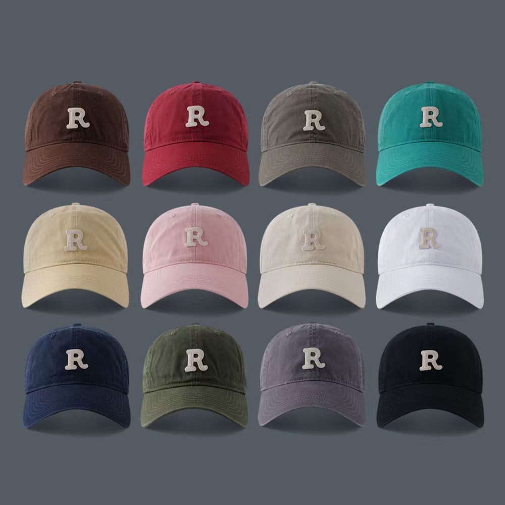 Neue Baseballmütze Ente-Zunge-Mütze tiefe Krone breite Krempe Buchstaben-Stickerei Ente-Zunge-Mütze Internet-Star vielseitig einsetzbar Uni-Farbe Outdoor-Sonnenschutz - 4