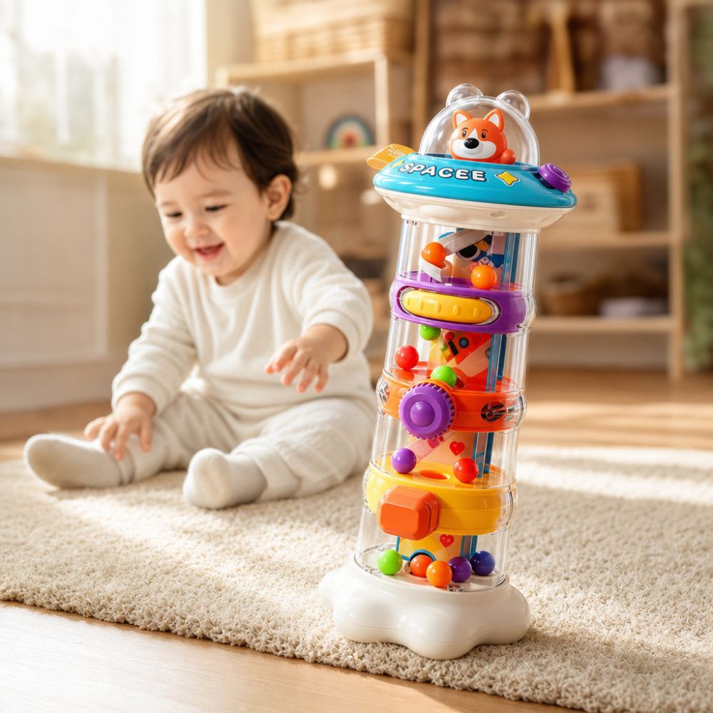 Space Adventure Educational Spinning Toy for Hand-Eye Coordination - 1