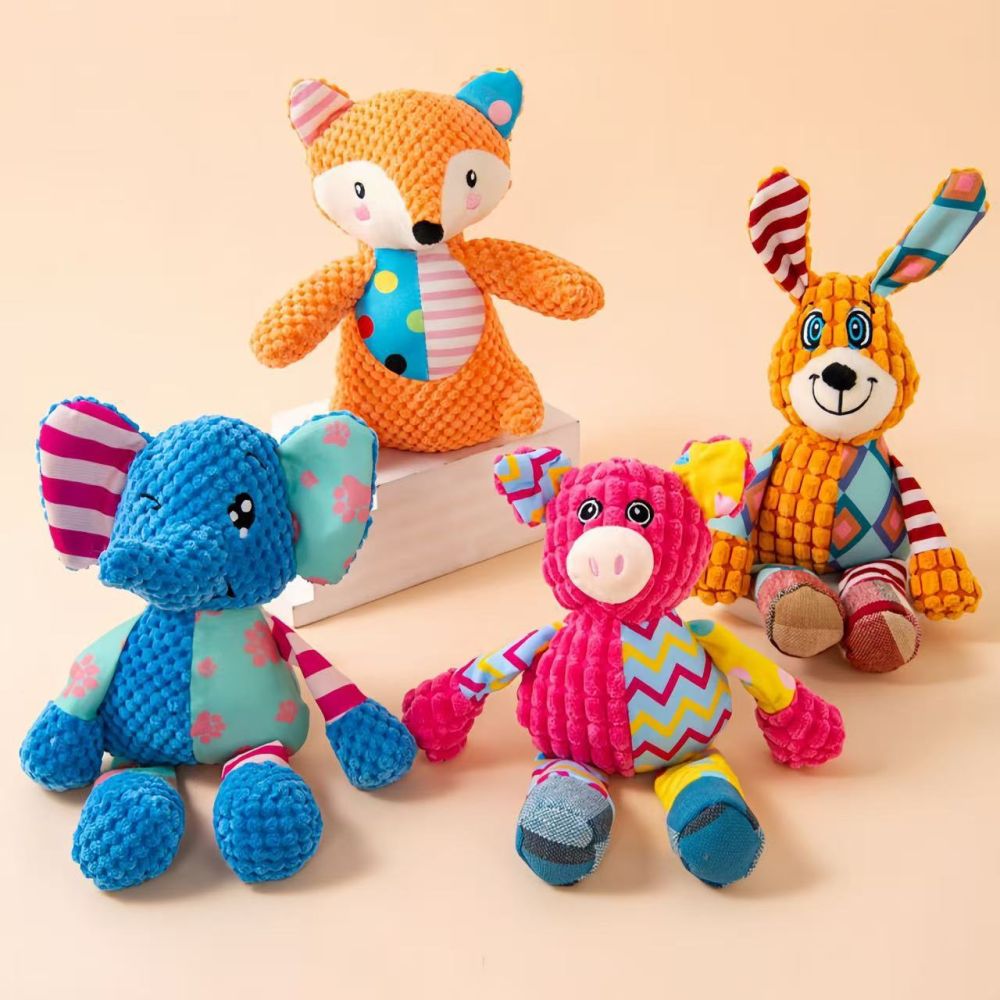 Plush Squeaky Dog Toy, Durable Chew Toy for Puppies - 1
