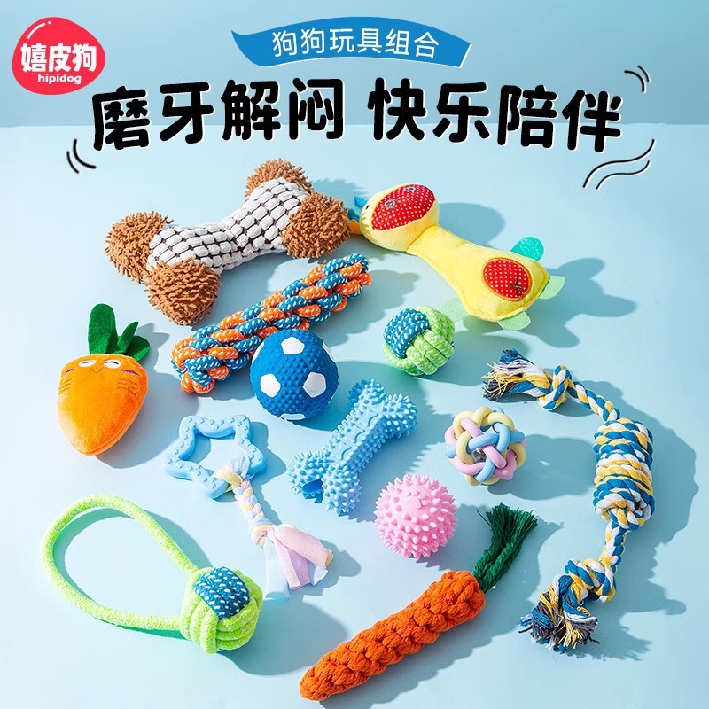Chew-Resistant Squeaky Dog Toy Gift Pack for Small Breeds - 1