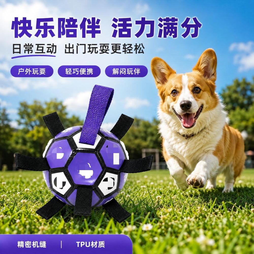 Rubber Chew Ball Dog Toy for Small to Medium Dogs