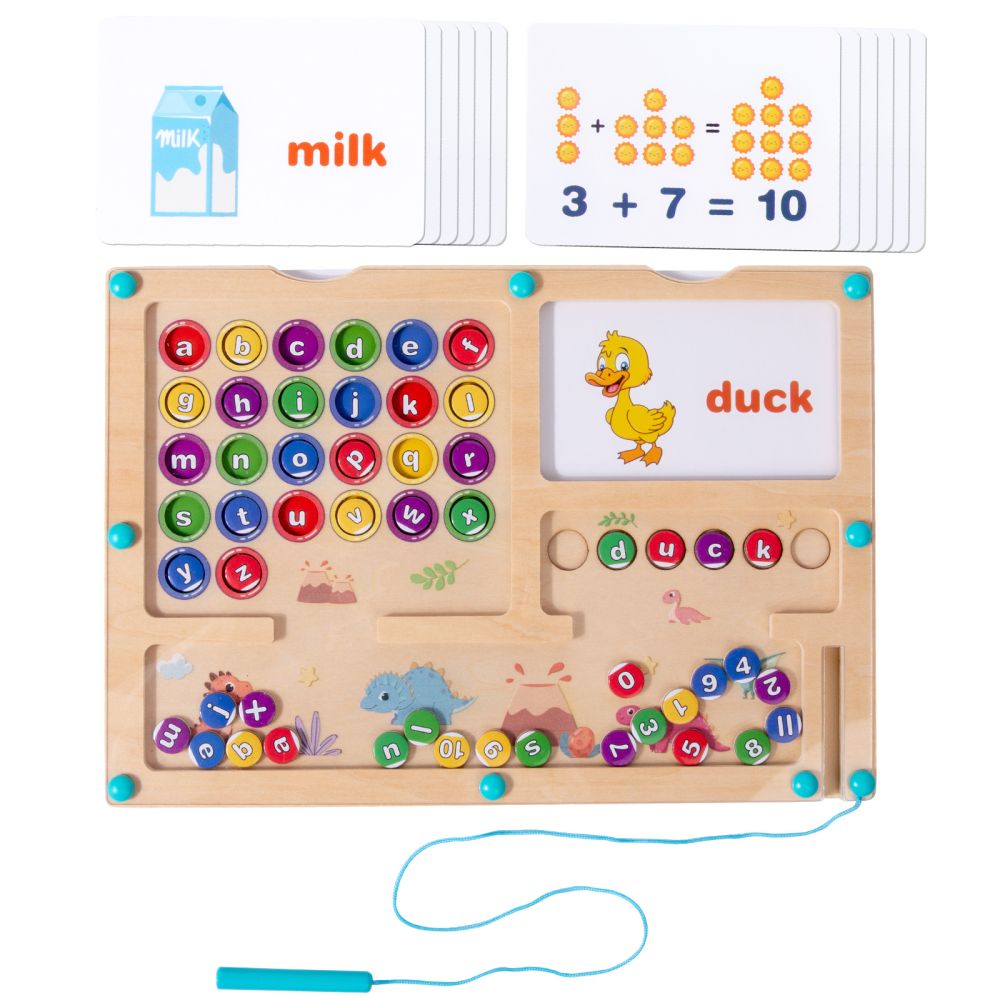 Montessori Manyetik Harf Labirent Zeka Oyunu Erken Eğitim