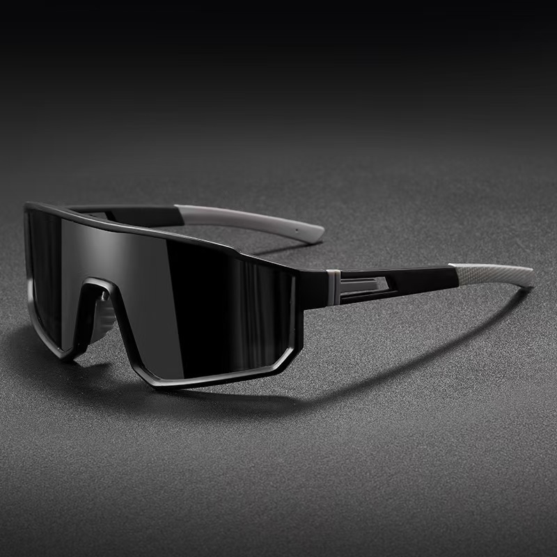 Neue Sunglasses Sports-Sonnenbrille polarisiert Regenbogenfarben Unisex einteilige Sonnenbrille Outdoor-Großrahmen-Windsicherungsbrille 3058 - 13