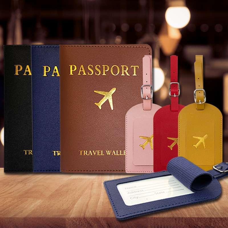 Sınır ötesi nokta bagaj etiketi pasaportluk seti bagaj etiketi pasaportluk pasaport kılıfı