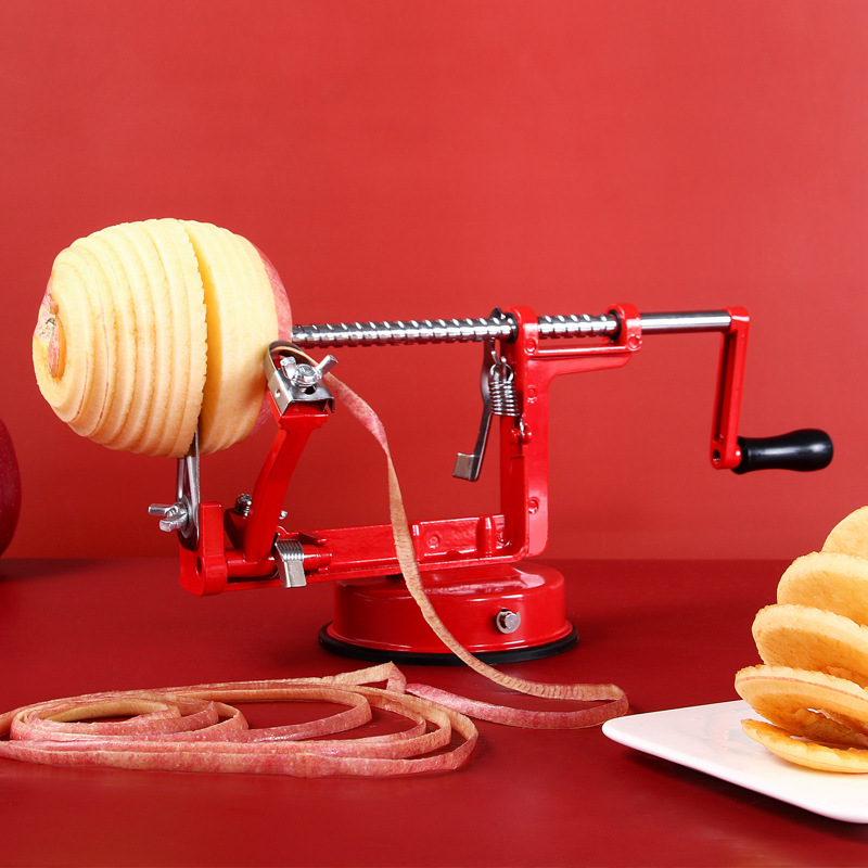 Apple Peeler for Home Use, Hand Crank Apple Peeler, Multifunctional Peeler, 3-in-1 Automatic Fruit Slicer.