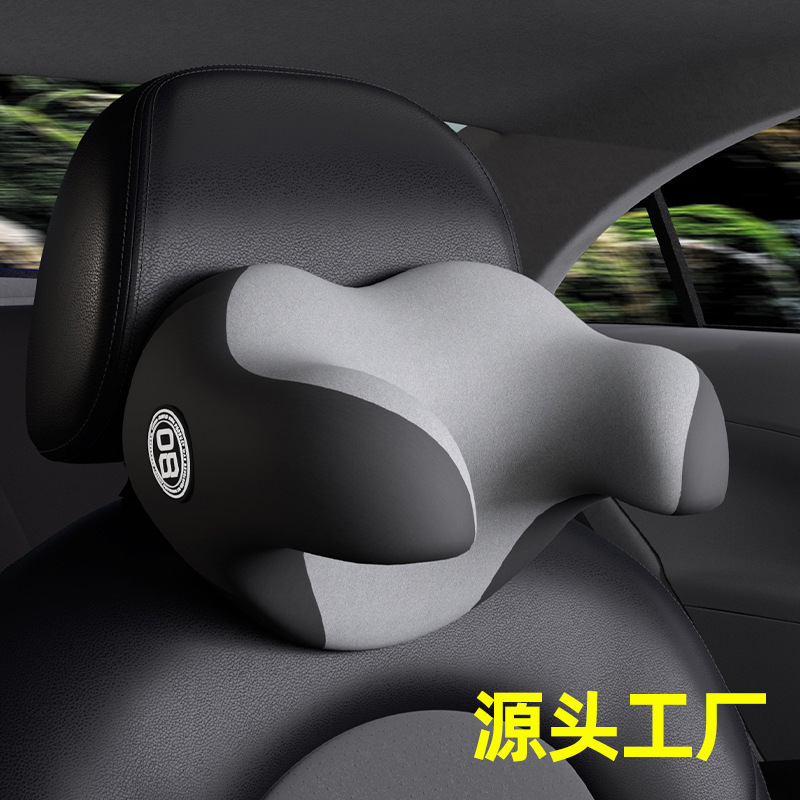 U-Shaped Car Headrest Pillow, Memory Foam Neck Pillow, Skin-Friendly