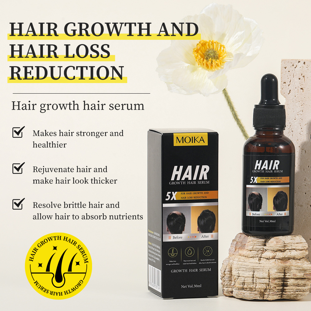 Haarwuchsserum mit Haarpflege-Öl und nährender Haaressenz