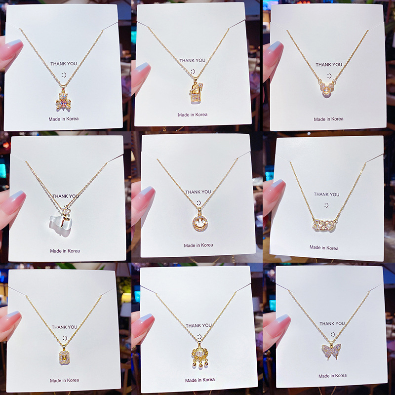 Leichte Luxus-Titanstahl-Halskette für Damen, verblasst nicht, vielseitig, hochwertiges Collier, Nischendesign, einfache Schlüsselbein-Kette, grenzüberschreitende Accessoires