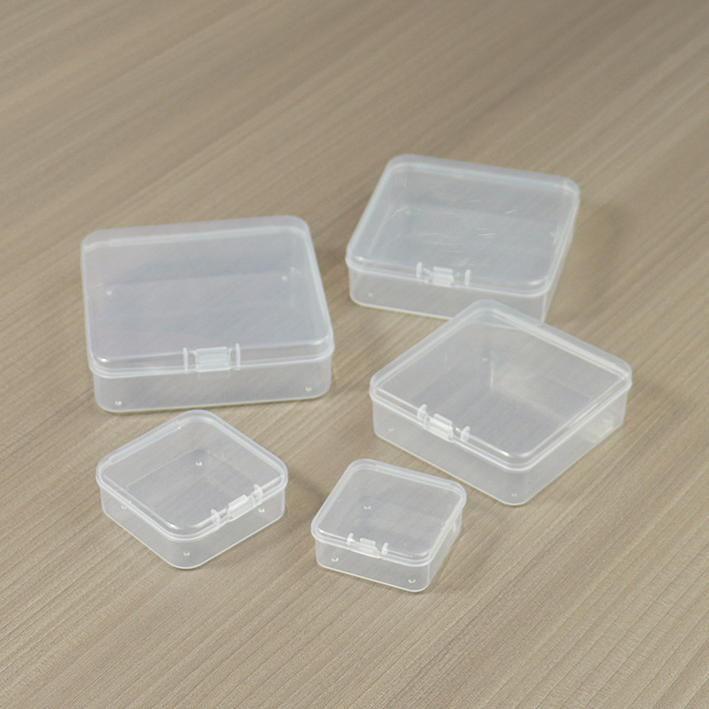 Kare pp plastik şeffaf kutu dijital bileşen kutusu kulaklık dikdörtgen kulak tıkacı kutusu küçük ürün ambalaj kutusu - 1