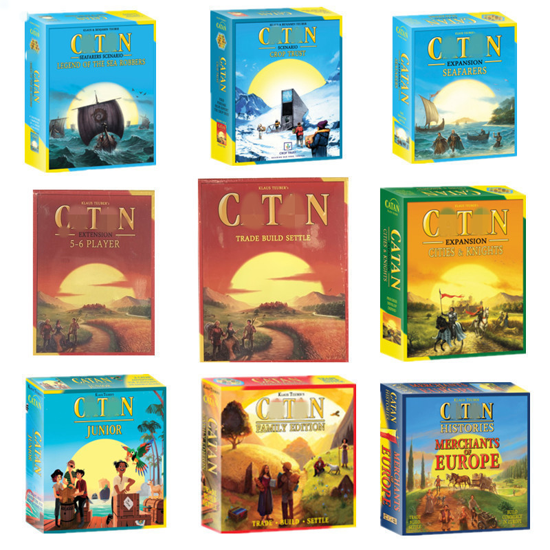 English CATAN Island Board Game, Base Edition and Expansion