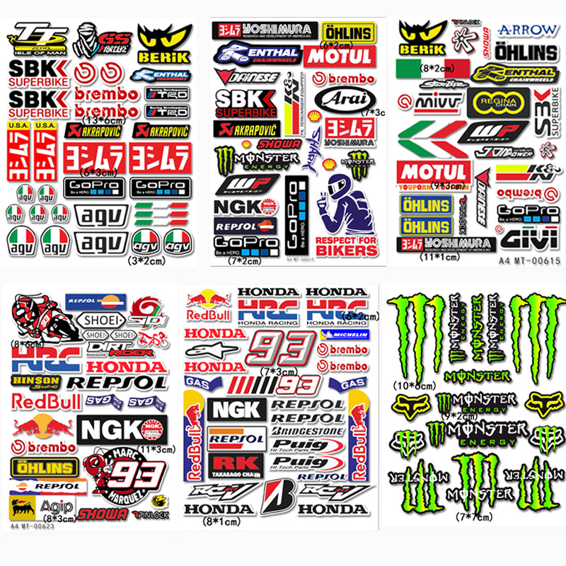 Motorrad- und Elektroauto-Dekorationsaufkleber, kratzfest