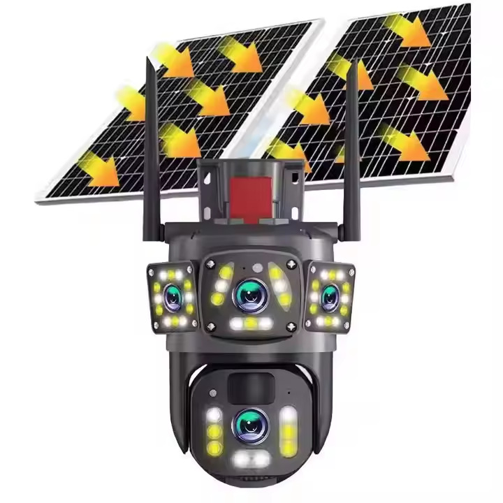 360-degree solar surveillance camera no blind spots mobile phone remote home outdoor ultra-clear night vision external camera