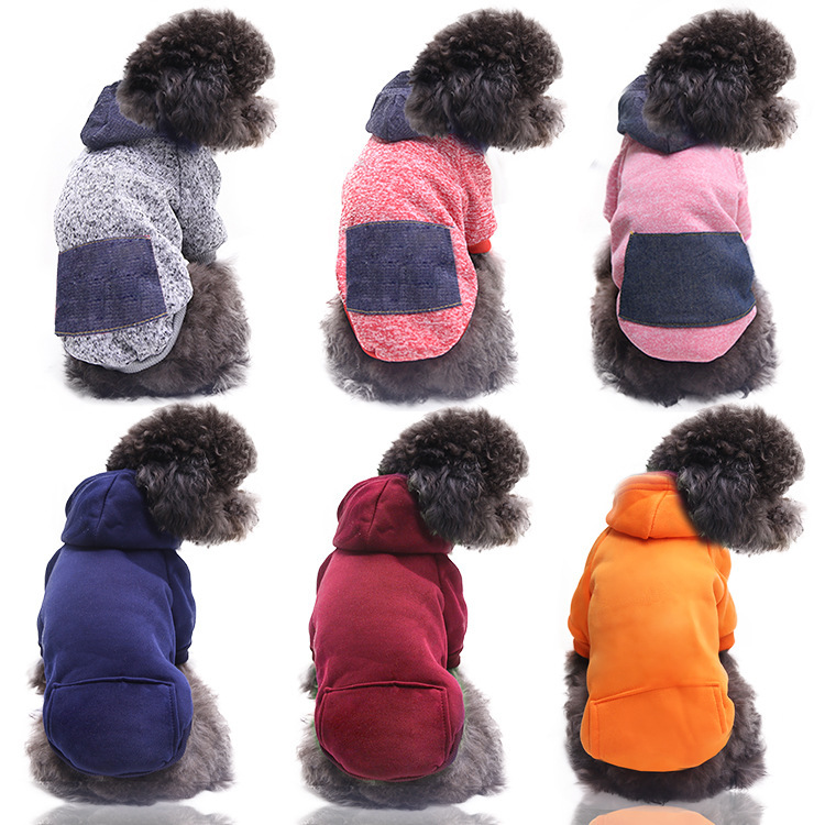 Autumn Winter Cat Two-Legged Hoodie Pocket Dog Clothes Sporty Style Dog Cat Pet Clothing Supplies Apparel Manufacturer
