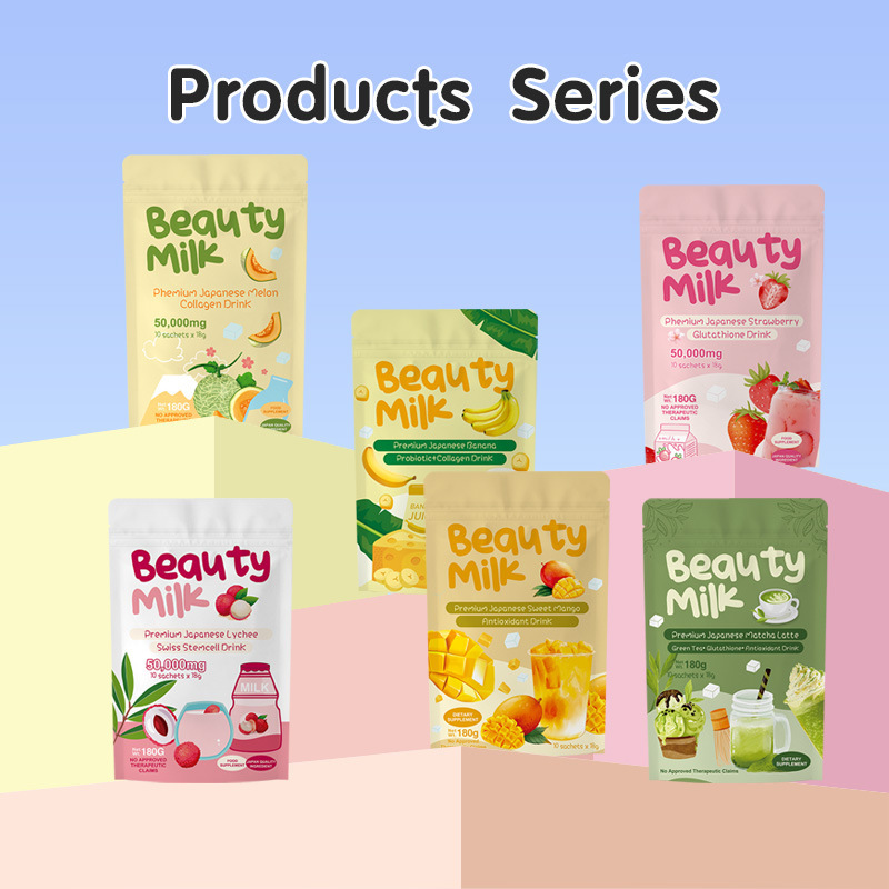 BeautyMilk Premium Drink Powder, Banana Flavour Collagen - 3