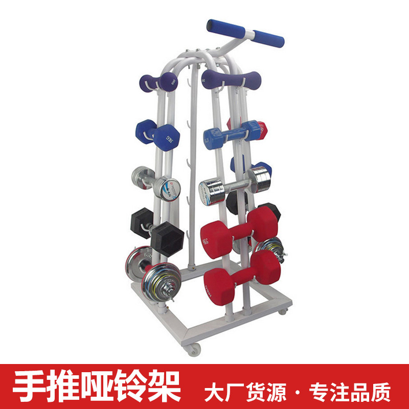Factory direct sale dumbbell rack sports gym vertical 10-tier multifunctional dumbbell rack set hand push rack home type bracket - 1