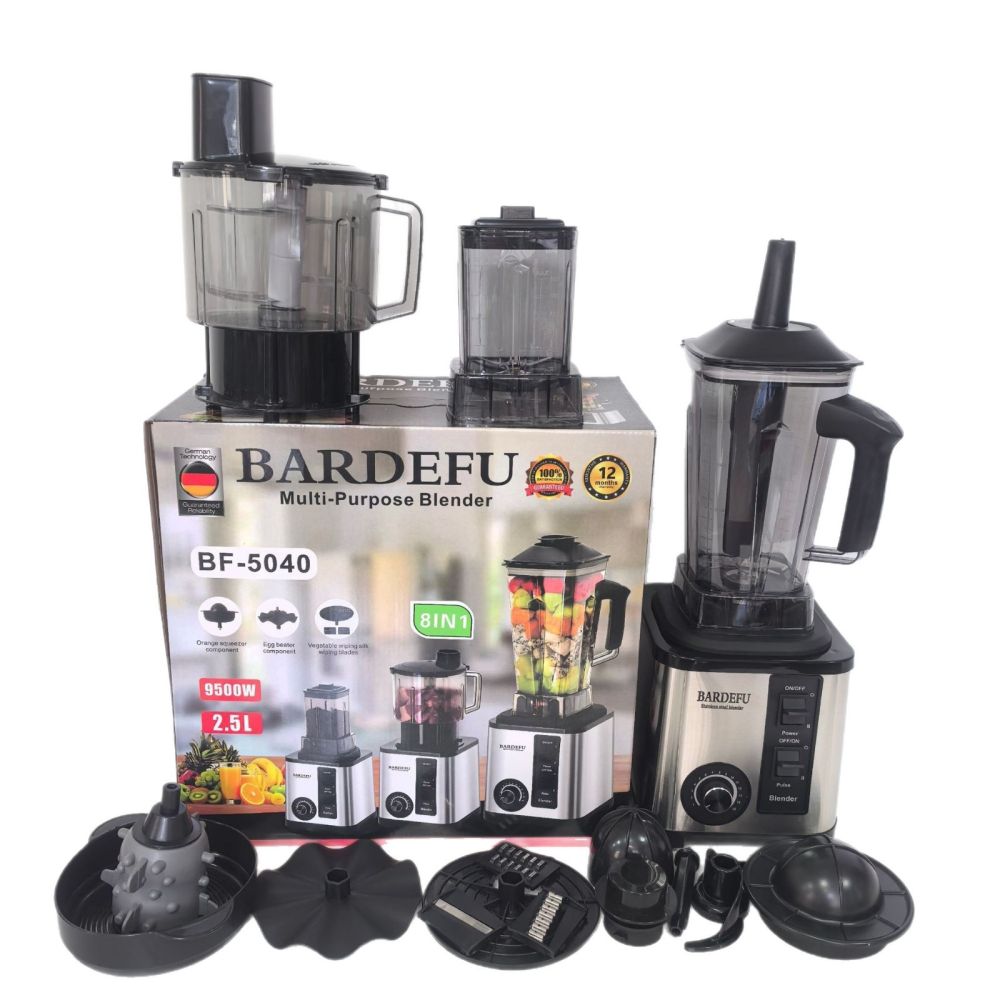 8-in-1 Large Capacity Stainless Steel Blender Blender Machine Commercial Blender Multi-function Food Processor Juicer 8in1